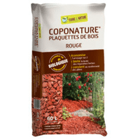 COPONATURE PLAQUETTE BOIS ROUGE SAC60L