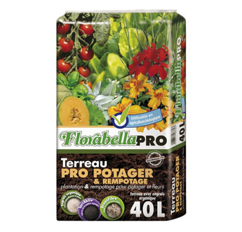 TERREAU FLORABELLA PRO POTAGER ET REMPOTAGE 874 UAB SAC40L