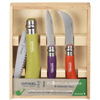 COFFRET OPINEL 3 OUTILS JARDINIERS (SCIE+COUTEAU+SERPETTE)