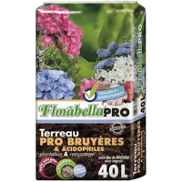 TERREAU FLORABELLA PRO TERRE DITE DE BRUYERE 340 UAB SAC40L