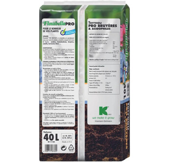 TERREAU FLORABELLA PRO TERRE DITE DE BRUYERE 340 UAB SAC40L