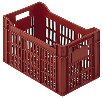 BAC ALLIBERT 30L 21028 FOND ET PAROIS GRILLAGES COLORIS BRUN-ROUGE