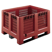 GEOBOX ALLIBERT 543L 27601 FOND ET PAROIS AJOURES 2 SEMELLES COLORIS BRUN-ROUGE