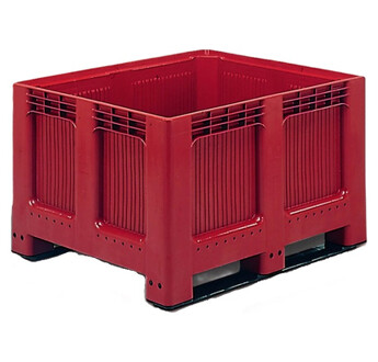 GEOBOX ALLIBERT 543L 27600 FOND ET PAROIS PLEINS 2 SEMELLES COLORIS BRUN-ROUGE