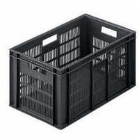 BAC ALLIBERT 60L 21061 FOND PLEIN ET PAROIS AJOUREES AVEC MARQUAGE COLORIS ORANGE (251)