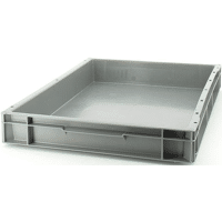 BAC ALLIBERT 12L 21013 600X400X73 FOND ET PAROIS PLEINS COLORI GRIS