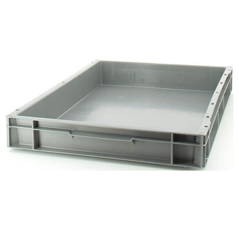 BAC ALLIBERT 12L 21013 600X400X73 FOND ET PAROIS PLEINS COLORI GRIS