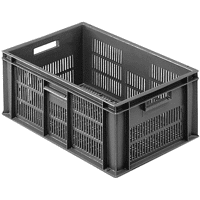 BAC ALLIBERT 45L 2A044 FOND ET PAROIS AJOURES COLORIS GRIS