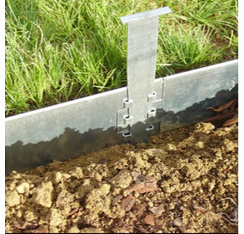 VOLIGE EXCELLENCE CORTEN BRUT HT 100MM X 3MM L1M90 + 3 PIEUX CORTEN