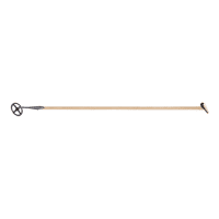 RATISSOIRE A POUSSER PLEIN LUNE 14CM + MANCHE