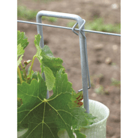 ATTACHE TUTEUR AT'FIX ACIER GALVA RESSORT DIAM 2MM POUR TUTEUR DIAM 6 A 8MM /100