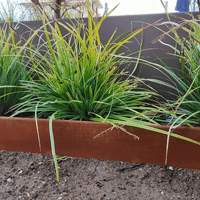 VOLIGE EXCELLENCE CORTEN BRUT HT 100MM X 1,5MM L1M90 + 3 PIEUX