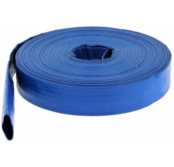 AQUA FLEXIBLE REFOULEMENT PLAT/FLAT BLEU - DN 100 - 4 - 3,9 BARS - 100 M