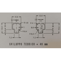 TUTEUR GALVA PROFILE 1M00 EP 0.7MM SANS ENCOCHE
