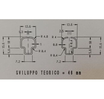 TUTEUR GALVA PROFILE 1M00 EP 0.7MM SANS ENCOCHE