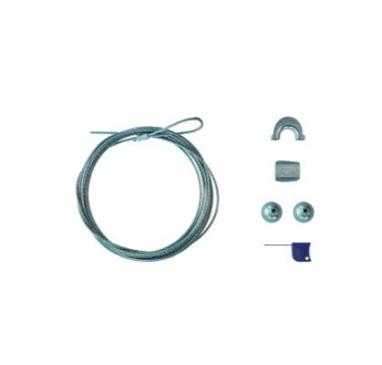 G PACK KIT AMARRAGE METAL GRIPPLE MONOCANAL + CABLE DIAM 3MM 2.5M CHARGE 400KG L'UNITE