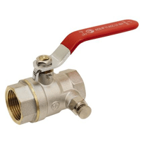 AQUA VANNE BOISSEAU SPHERIQUE FF 1 AVEC PURGE