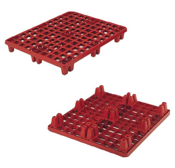 PALETTE ALLIBERT 3F003 1000X1200 COLORIS BRUN-ROUGE