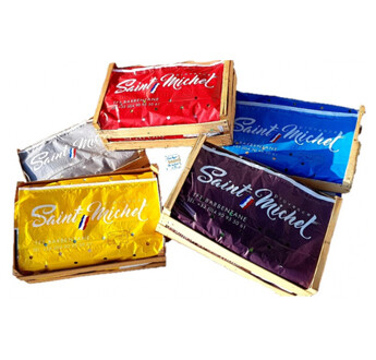 GARNITURE SALADE VERTE PERF AVEC MARQUAGE PERSONNALISE ADHESIVE CARTON DE 500