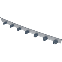 VOLIGE EQUERRE ACIER GALVA HT 100MM X 50MM L2M24 + 3 PIEUX