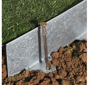 VOLIGE EQUERRE ACIER GALVA HT 100MM X 50MM L2M24 + 3 PIEUX