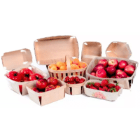 BARQUETTE BOIS 500G 160X110X70 BORD BLEU PAQUET DE 440 /100