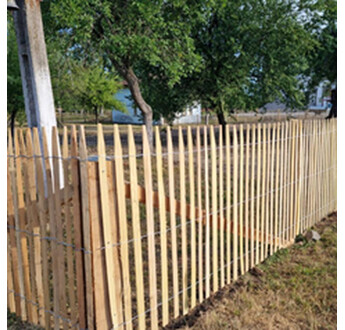 CLOTURE GANIVELLE ACACIA 0M80 X 10ML ESP 4/6CM LATTES SCIEES