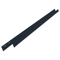 VOLIGE PLANE ACIER GALVA NOIR HT 100 MM X 2 MM L2M00