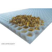 DALLE A GRAVIER BLANC 1M60X1M20 PLIE 3CM /PLAQUE