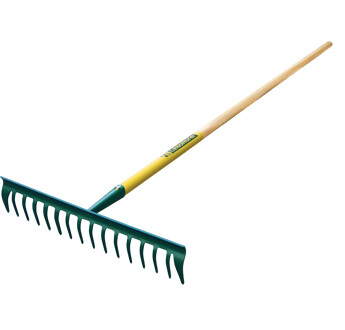 RATEAU DUOPRO 16 DENTS COURBES MANCHE BOIS