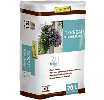TERREAU FLORENTAISE FLEURISSEMENT ECOLABEL SAC70L