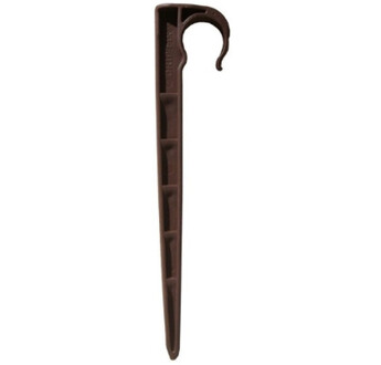 CRAMPON PLAST 15cm SOL SIMPLE MARRON (20)