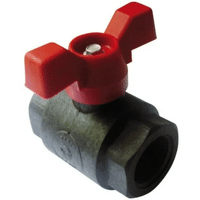 VANNE PP+FIBRE VERRE 1 16B FF BILLE INOX