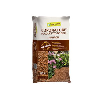 COPONATURE PLAQUETTE BOIS MARRON