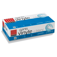 GANT LATEX BLANC JETABLE ERGOS BOITE 100 REF 432002