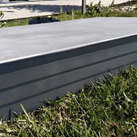 PROFILE TERRASSE BORDALU T8 ANTHRACITE 8CMX2,2M