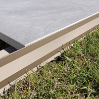 PROFILE TERRASSE BORDALU T6 BRONZE ANODISE 6CMX2,2M