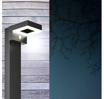 BORNE SOLAIRE A DETECTEUR DE MOUVEMENT - 600 LUMENS