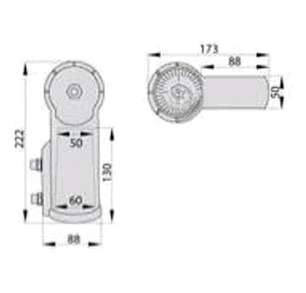 ADAPTATEUR ORIENTABLE POUR MÂT LAMPA 1800 NEO