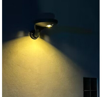 APPLIQUE MURALE SOLAIRE PRO 280LM BATTERIE LIFEPO4 3.2V 12AH IP65 IK10