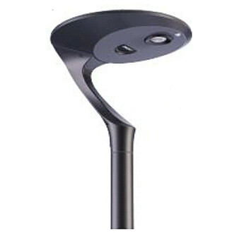 TETE DE LAMPADAIRE PRO A DETECTEUR DE MOUVEMENT 2800LM 3000K/4000K BATTERIE LIFEPO4 12.8V 154WH IP65