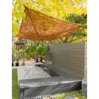 TOILE D'OMBRAGE 60% CARREE 3MX3M +4 POINTS DE FIXATION