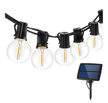 GUIRLANDE SOLAIRE AMBIANCE BLANC CHAUD 3000K L5.5M BATTERIE LITHIUM 3.7V 15AH IP44