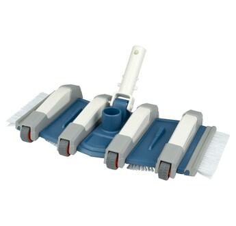BALAI FLEXIBLE 8 ROUES 35CM BLUE LINE PISCINE BETON