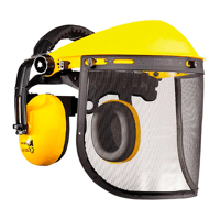 SET DE DEBROUSSAILLAGE VISIERE ET CASQUE ANTI BRUIT