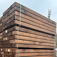 TRAVERSE NEUVE CHENE IMPREGNEE MARRON 20X10X2M60