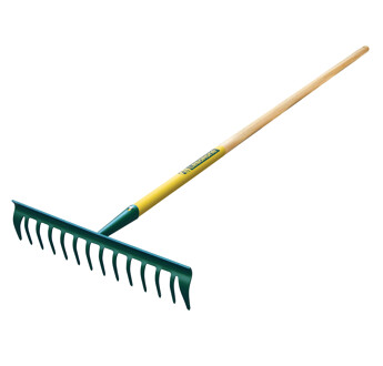 RATEAU DUOPRO 14 DENTS COURBES MANCHE BOIS FISKARS-LEBORGNE 375102