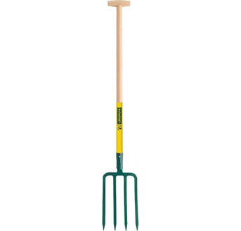 FOURCHE A BECHER DOUILLE 4 DENTS 30 CM MANCHE BOIS BEQUILLE FISKARS-LEBORGNE 432299
