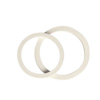 JOINTS DE RACCORD EN CAOUTCHOUC 070 * 84 X 72 X 3 BLANC.