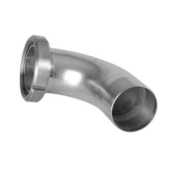COUDE FEMELLE A LIGATURER Ø50 - INOX 316